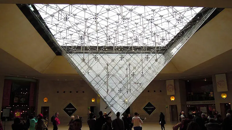 Piramide invertida Louvre Paris