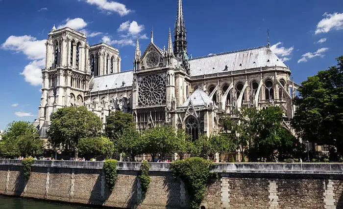 Fachada Sur de la Catedral Notre Dame Paris