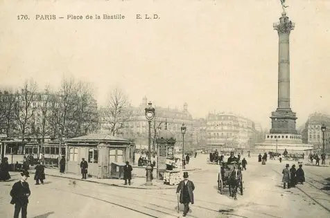 La Plaza de la Bastilla en 1900