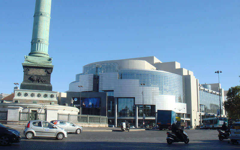 La Ópera situado en la Plaza de la Bastilla París
