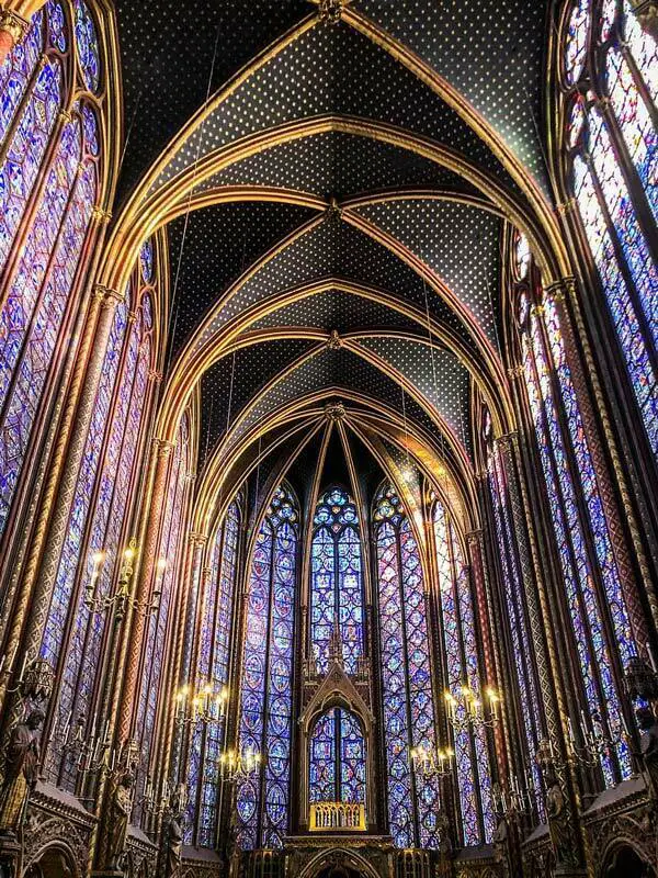 Sainte Chapelle Paris Capilla superior