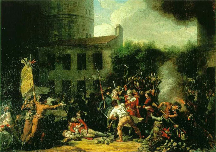 Toma de la Bastilla durante la Revolución francesa