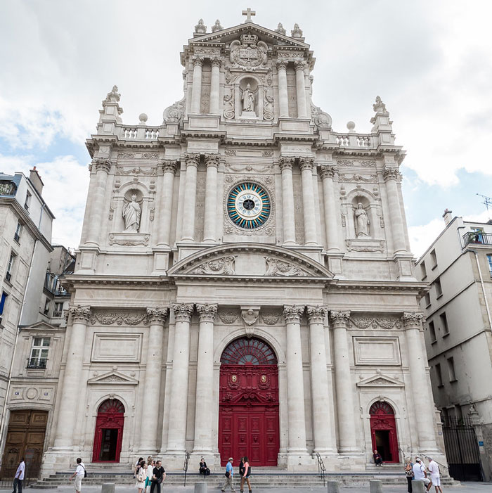 Iglesia San Pablo y San Luís en el Marais París, Francia