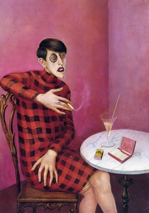 Retrato de la periodista Sylvia von Harden de Otto Dix