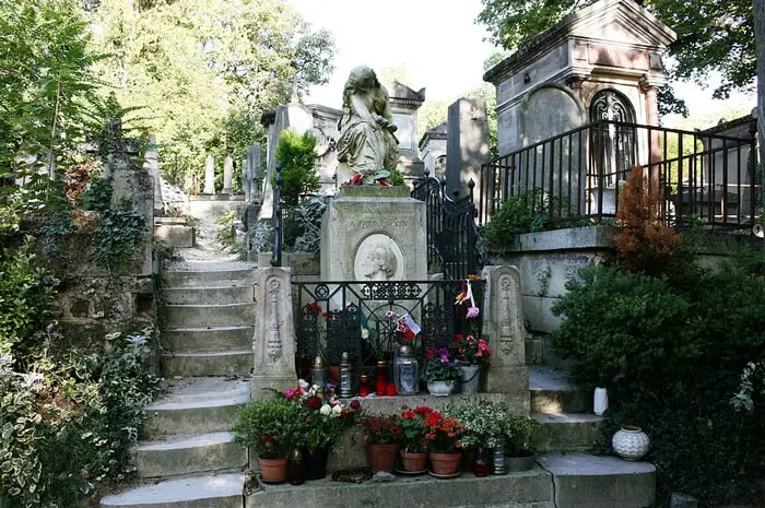 tumba chopin cementerio pere lachaise paris