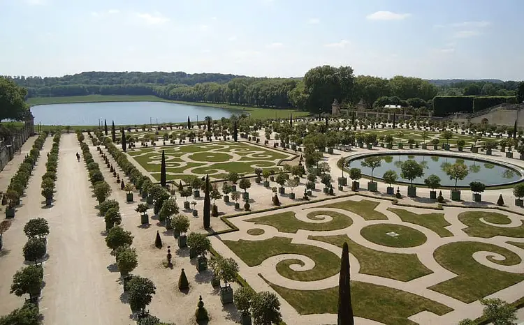 El invernadero de los Jardines del Palacio de Versalles, París